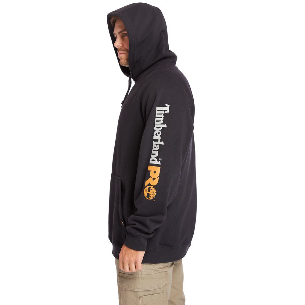 Timberland Mens Sweatshirts PRO® Big & Tall Hood Honcho Sport Hoodie - Black - India PZ6315984